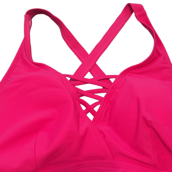 Hannah Nikole Other - NWT Hannah Nikole Swim Top Hot Pink 14W